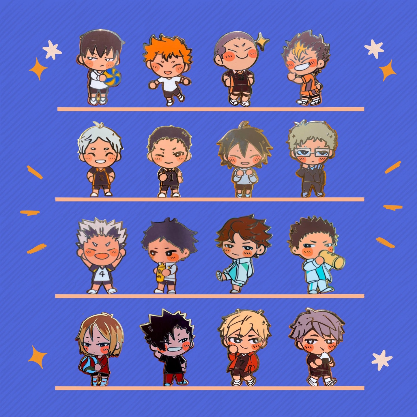 HQ Orange Boy Chibi Enamel Pin!