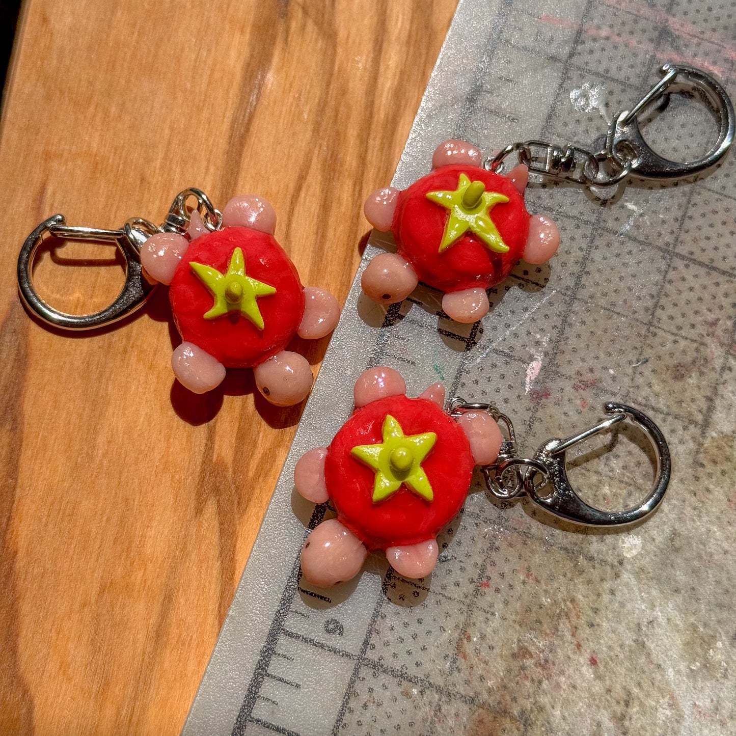 Tomato Turtle Charm