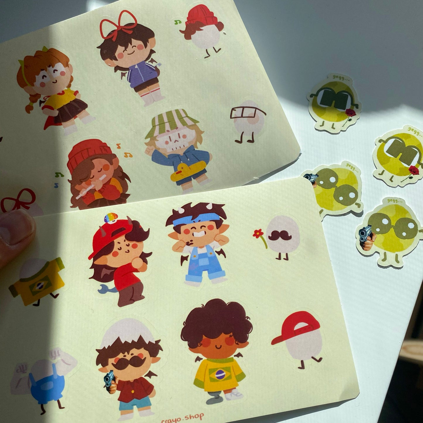 QSMP Eggs sticker sheet! PART 1