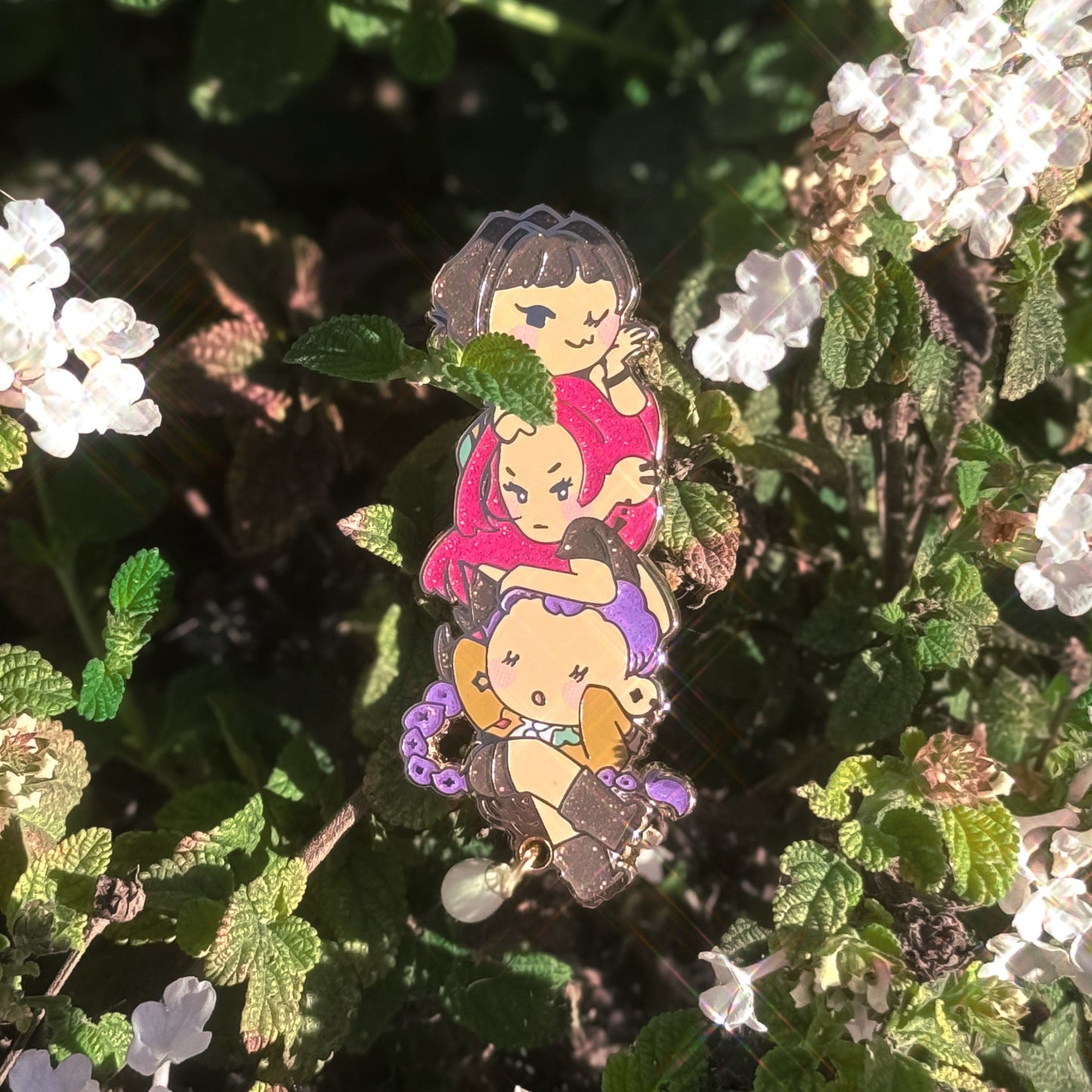 Kpop demon hunters trio enamel pin