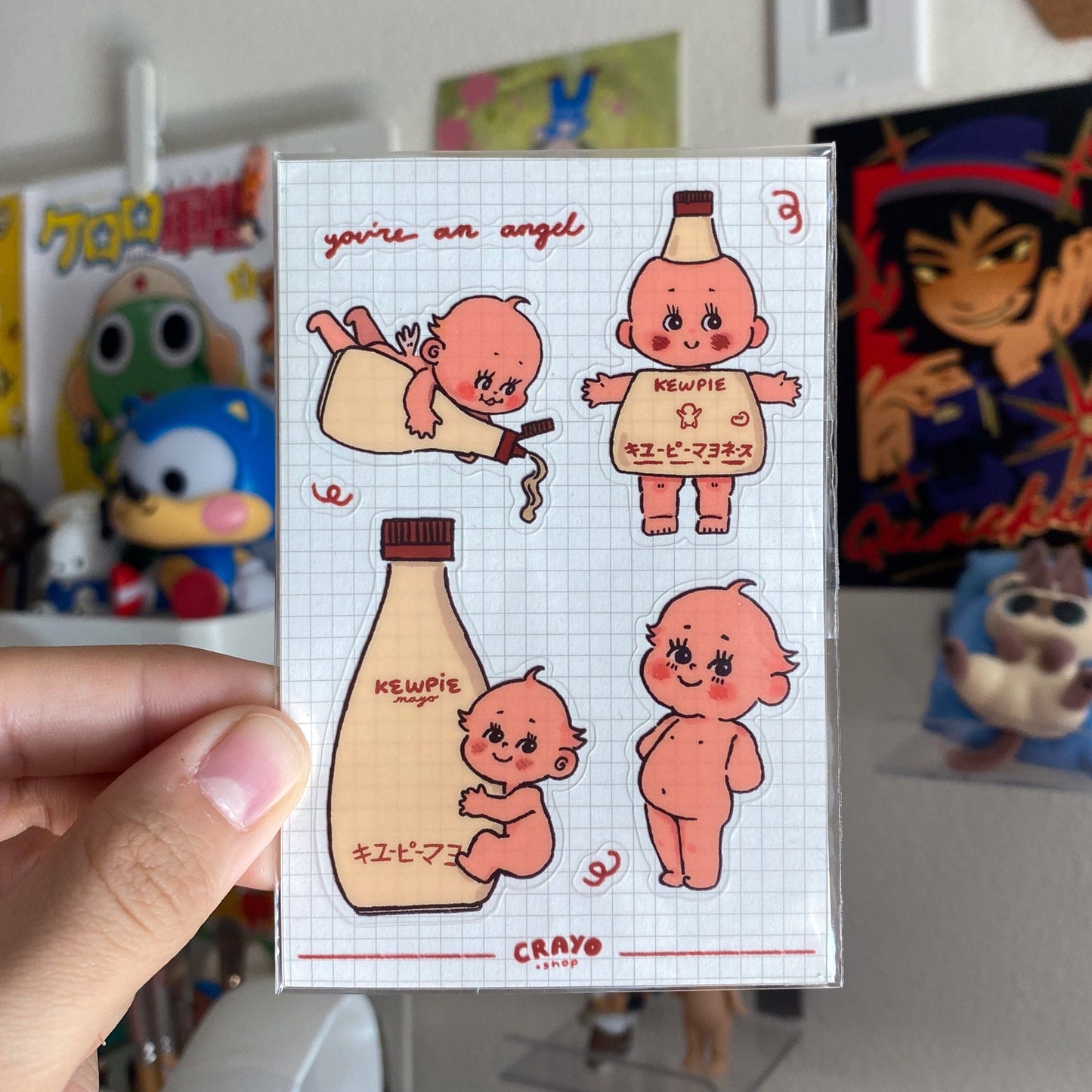 Kewpie Baby Angel Sticker Sheet