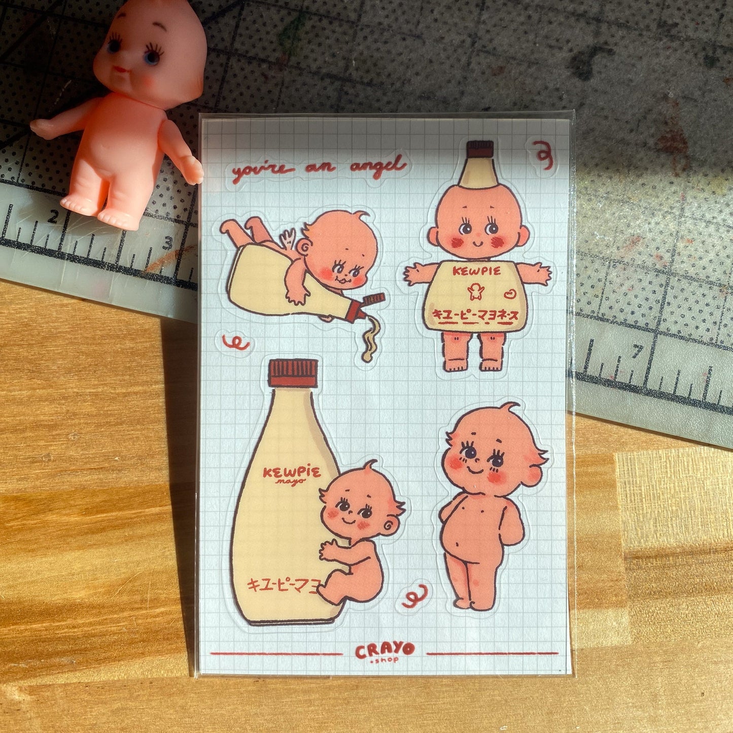 Kewpie Baby Angel Sticker Sheet