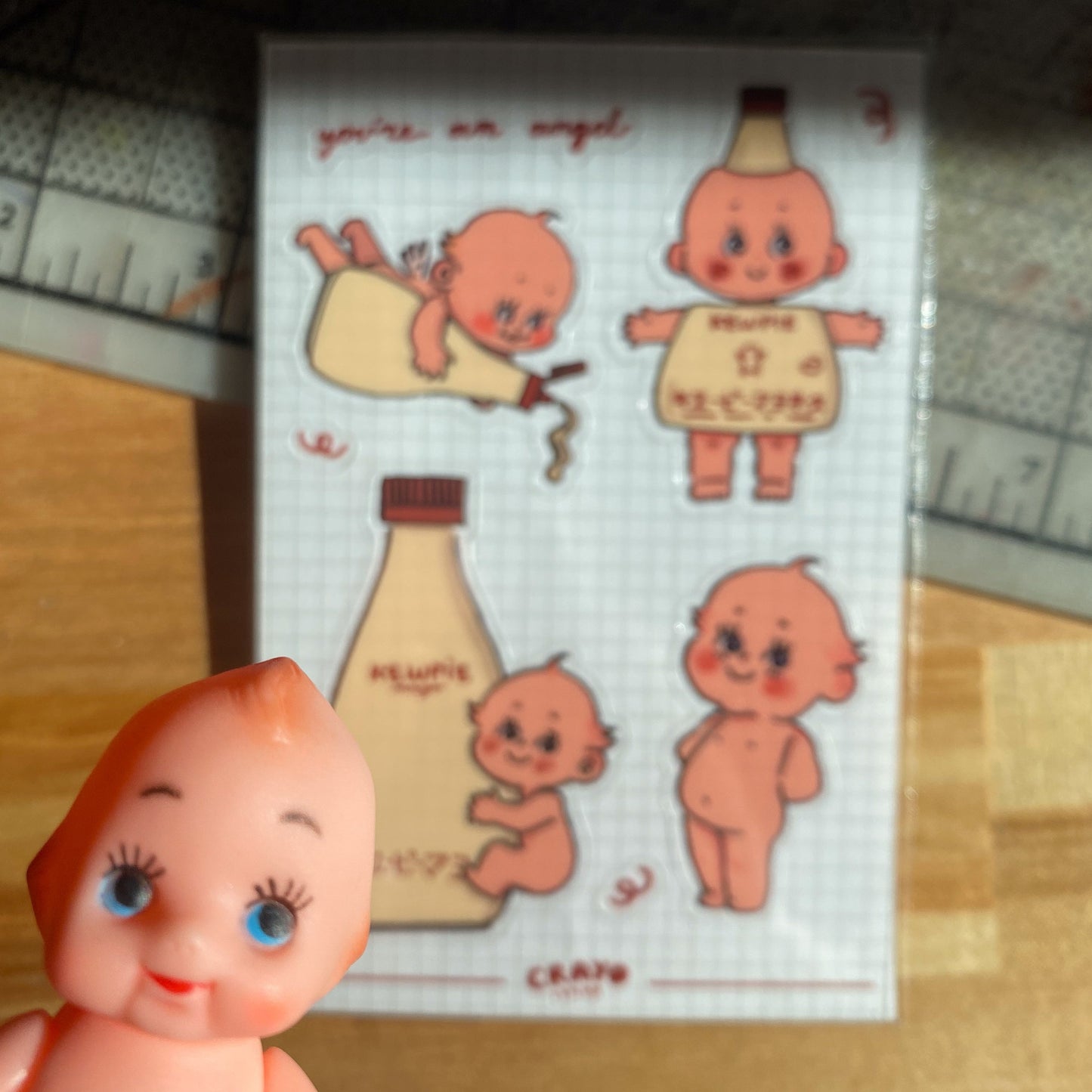 Kewpie Baby Angel Sticker Sheet