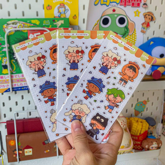 Hello Kitty & friends Clear Sticker Sheet