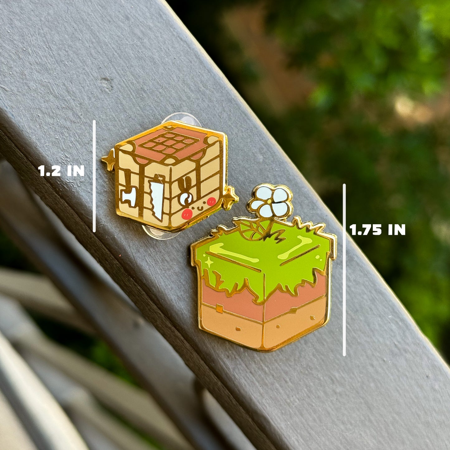minecraft blocks Enamel Pins