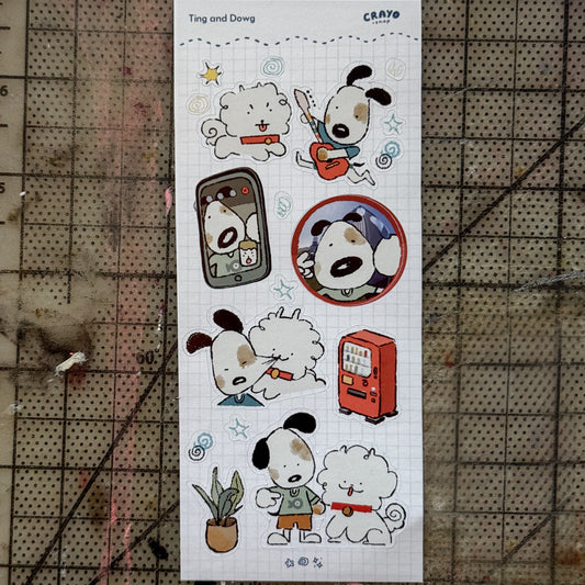 Ting and Dowg Sticker sheet V1