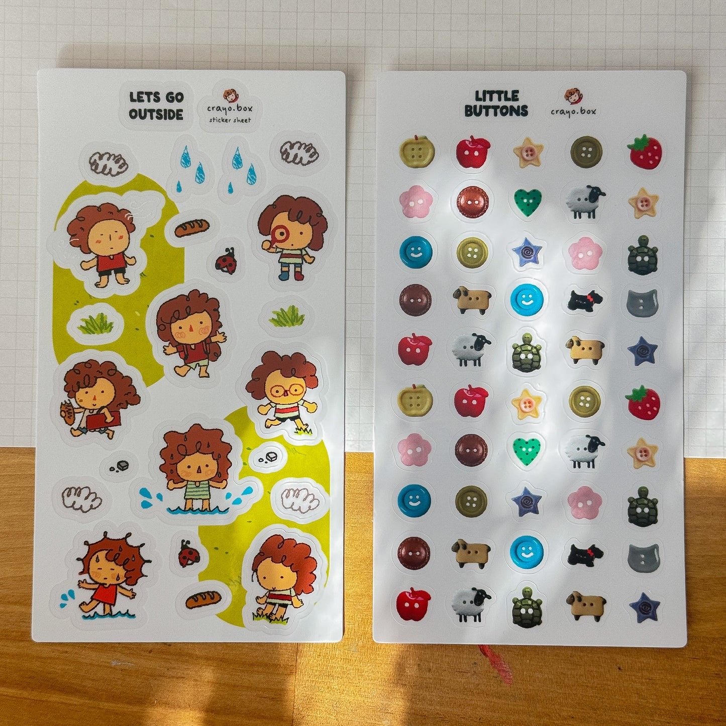 Lets go Outside - Clear Sticker Sheet