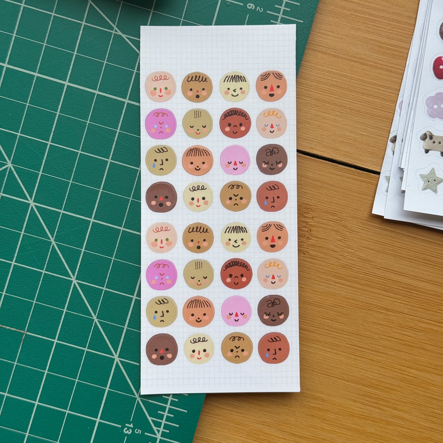 Silly Faces - Sticker Sheet