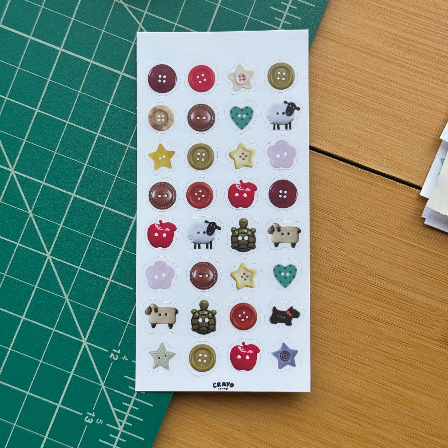 Buttons - Sticker Sheet
