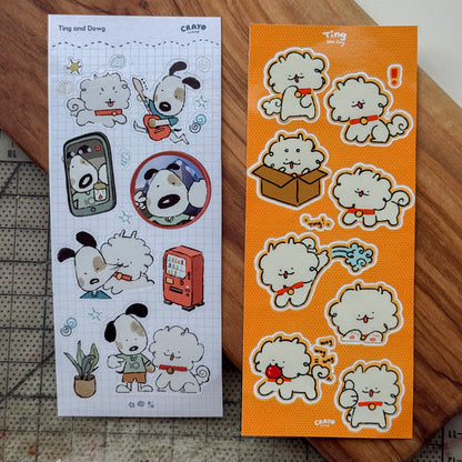 Ting and Dowg Sticker sheet V1