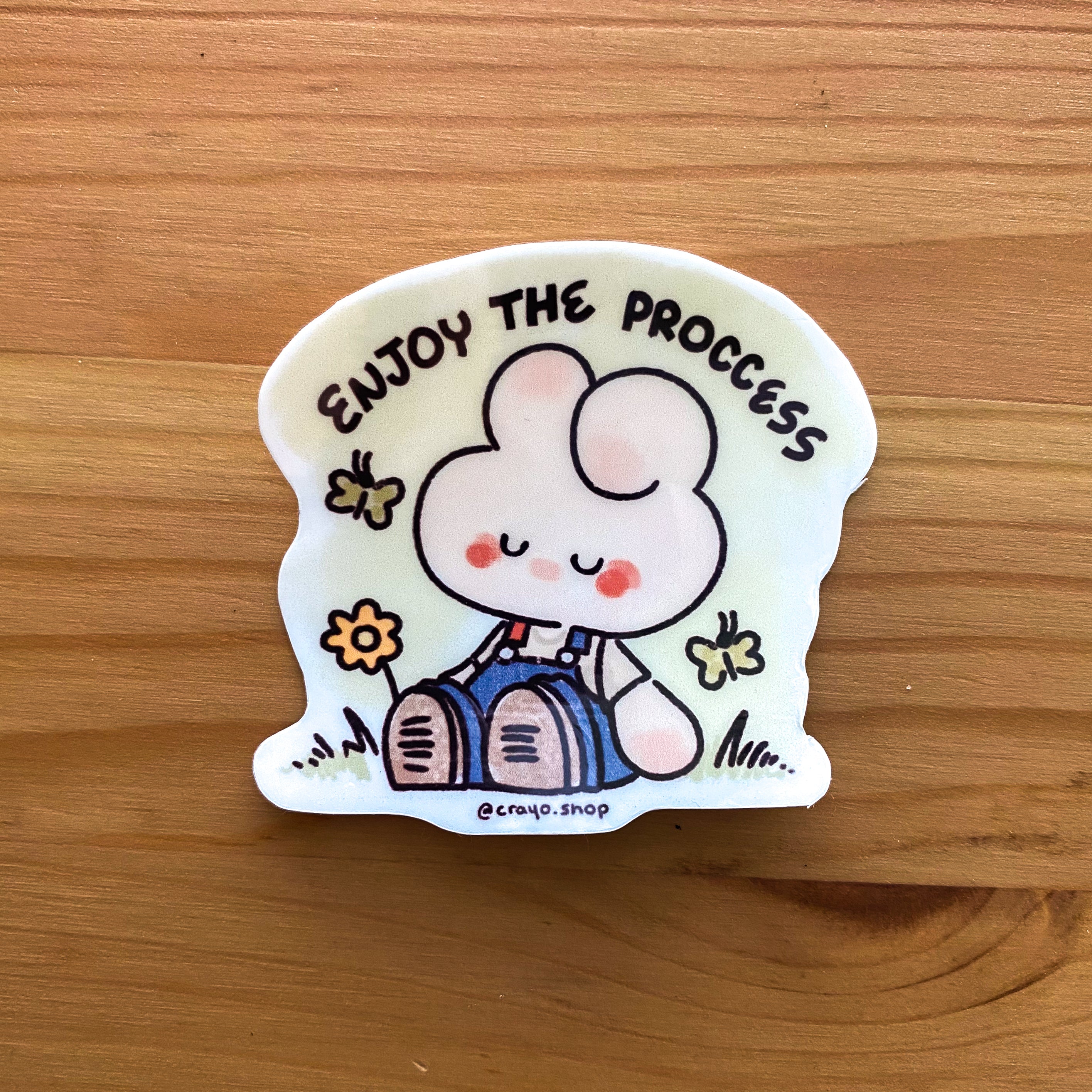 Enjoy the Process - Gloss Sticker – CRAYO.SHOP