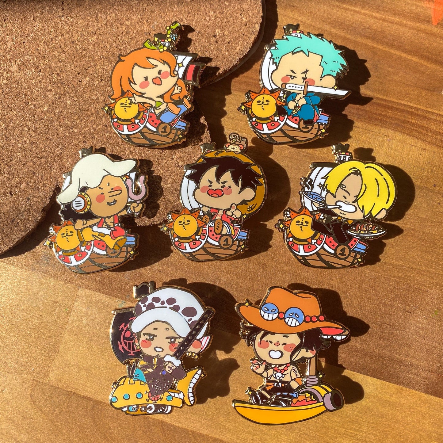 Anime Pirates - Enamel Pin Full SET