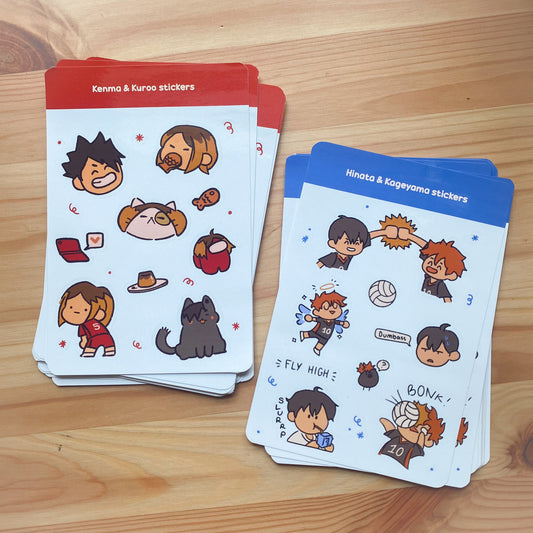 HQ Kage Hina, Kenma Kuroo Sticker sheet