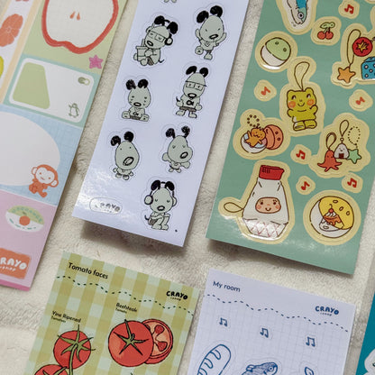 Cute Label Sticker Sheet