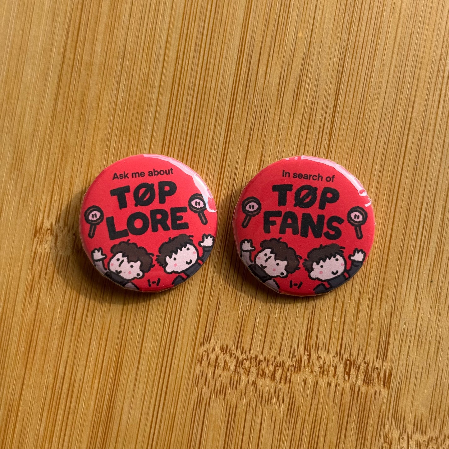 clique button pins