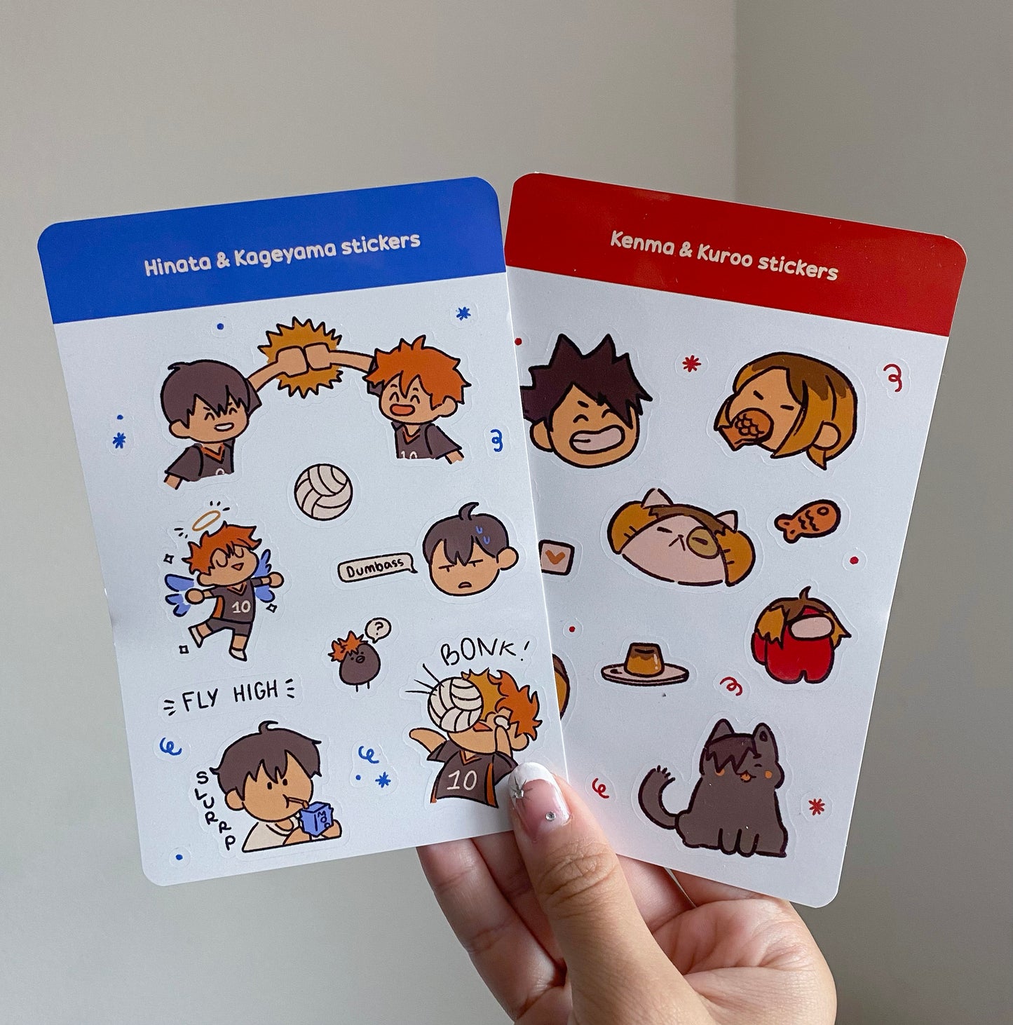 HQ Kage Hina, Kenma Kuroo Sticker sheet