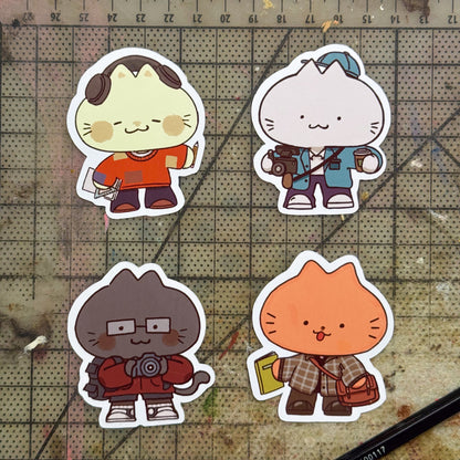 College majors as Cats - Stickers (V2)