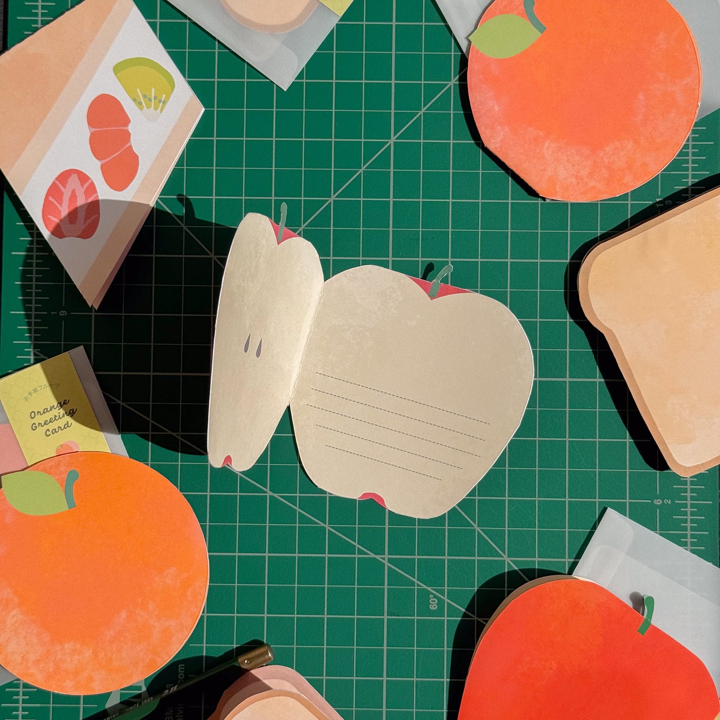 Orange greeting card