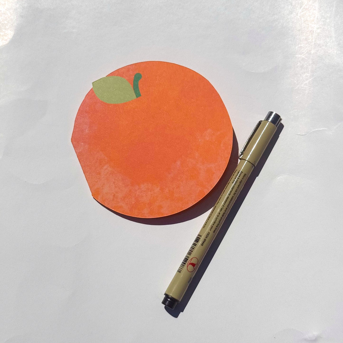 Orange greeting card