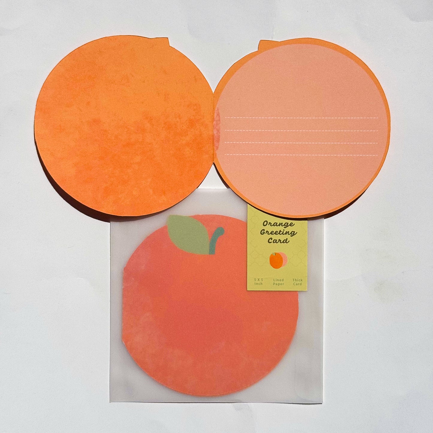 Orange greeting card
