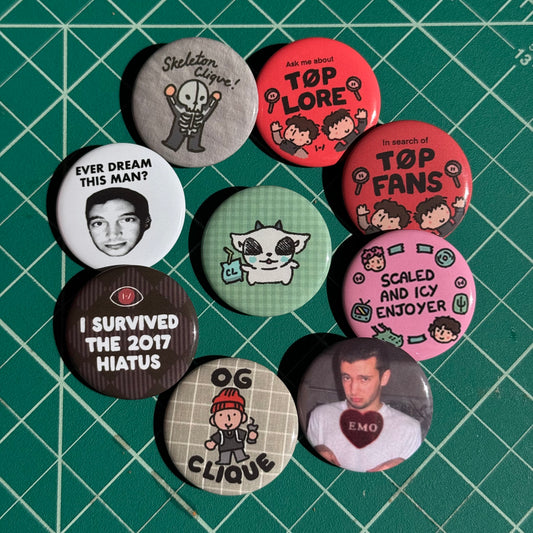 clique button pins