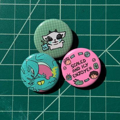 clique button pins