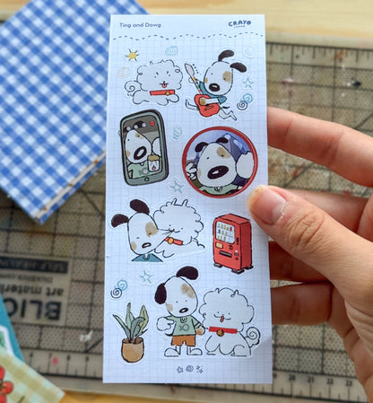 Ting and Dowg Sticker sheet V1