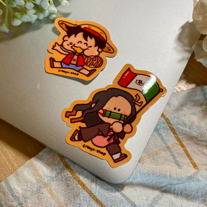 Glossy Concha Laptop Stickers!