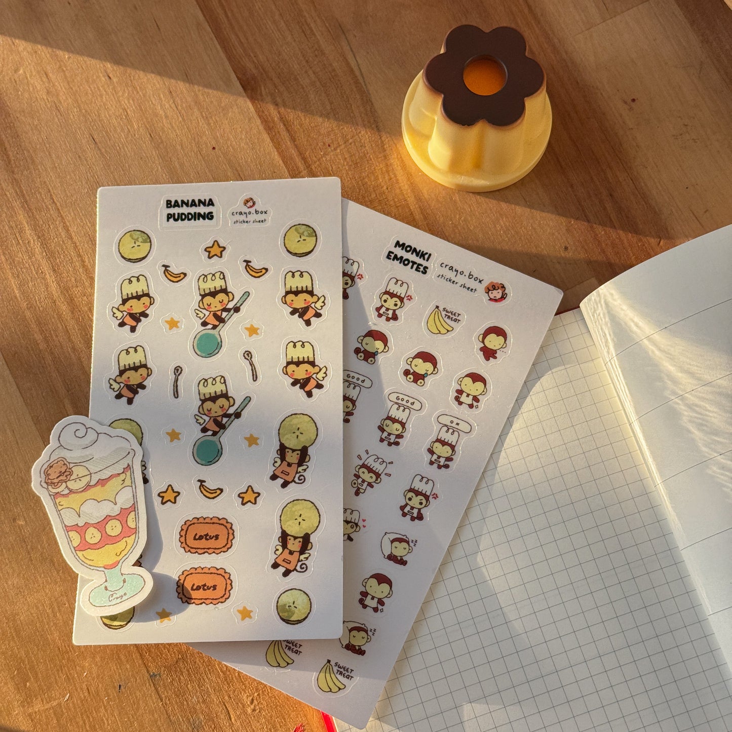 Banana Pudding - Clear Sticker Sheet