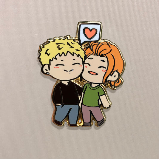 BL Akihiko x Haruki Chibi Enamel Pin