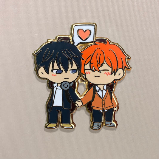 BL Given Ueno x Maf Chibi Enamel Pin