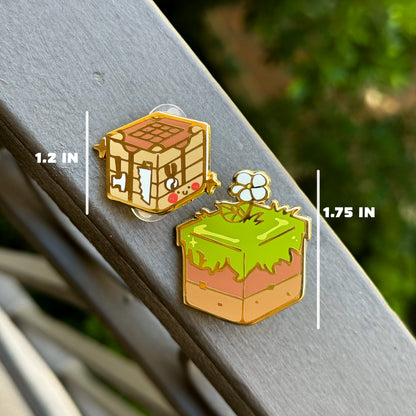 minecraft blocks Enamel Pins