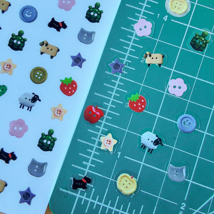 Buttons - Clear Sticker Sheet V2