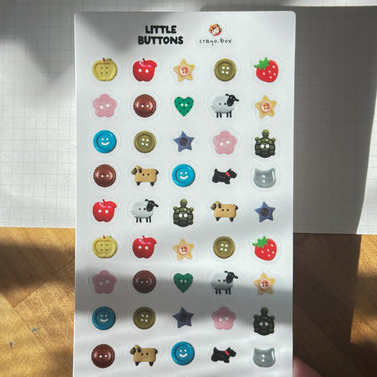 Buttons - Clear Sticker Sheet V2
