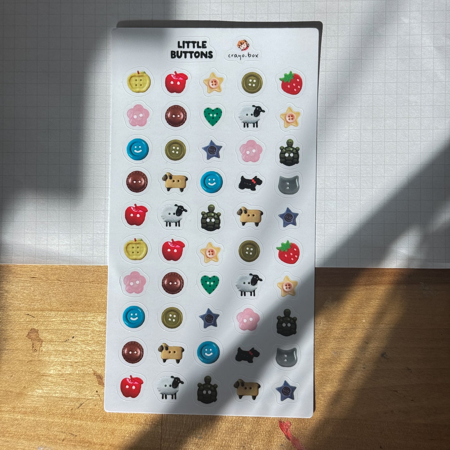 Buttons - Clear Sticker Sheet V2