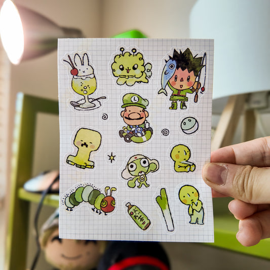 My favorite Things are typically green - Sticker Sheet