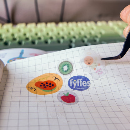 Fruit Sticker Collage Sheet
