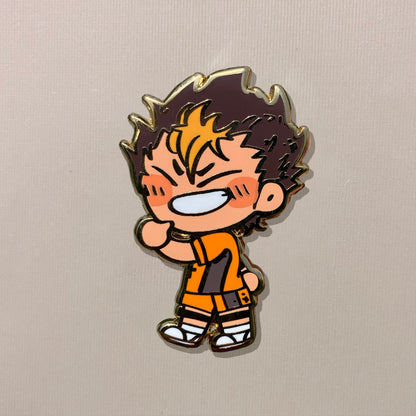 HQ Tanaka Chibi Enamel Pin!