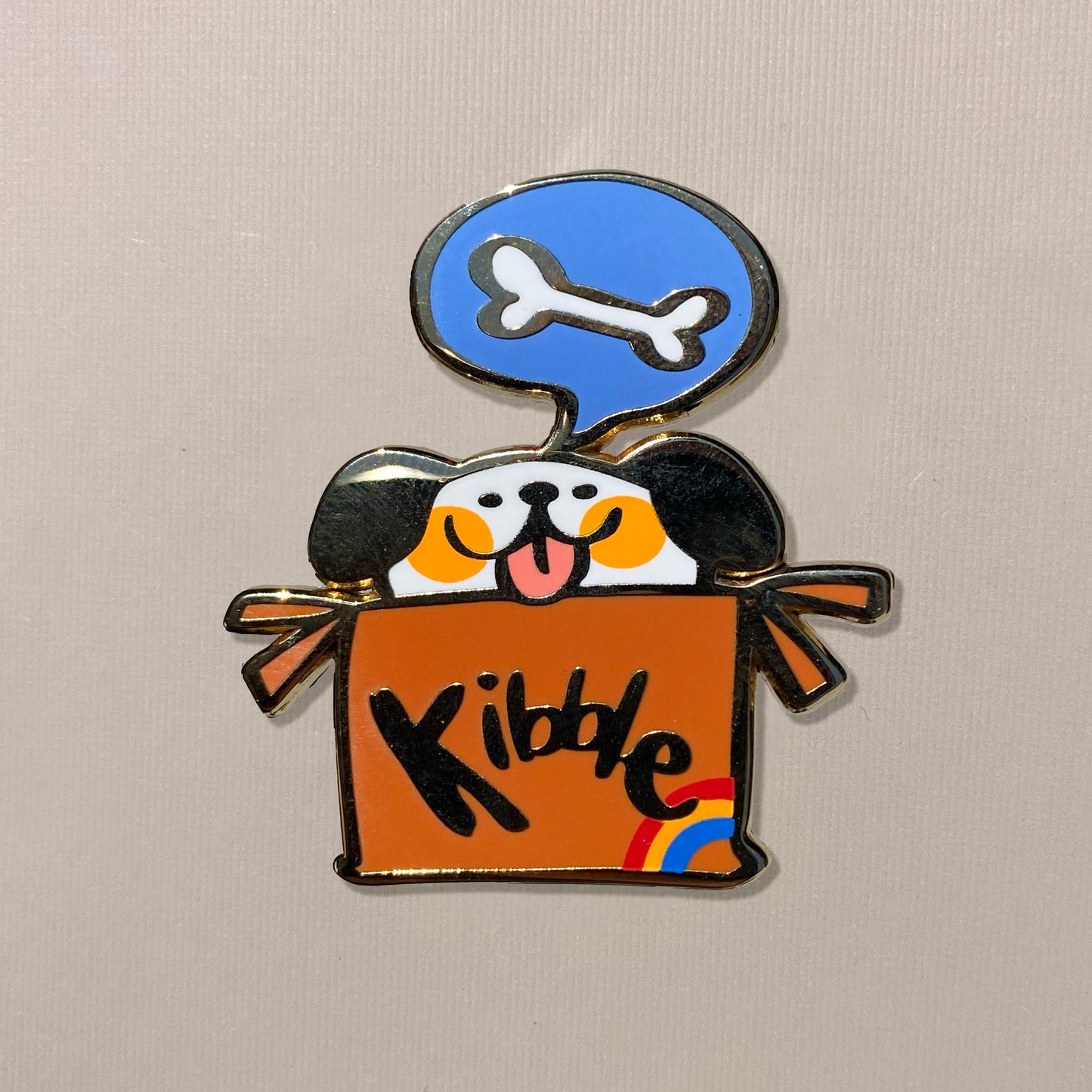 Where'd the Kibble go? Enamel Pin