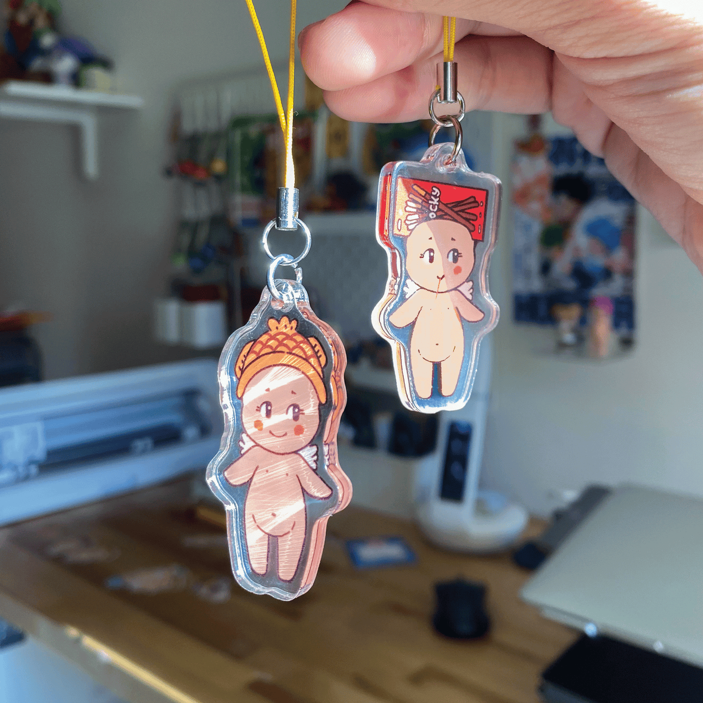 Sonny x Japanese Snack Pocky x Taiyaki Phone Charms