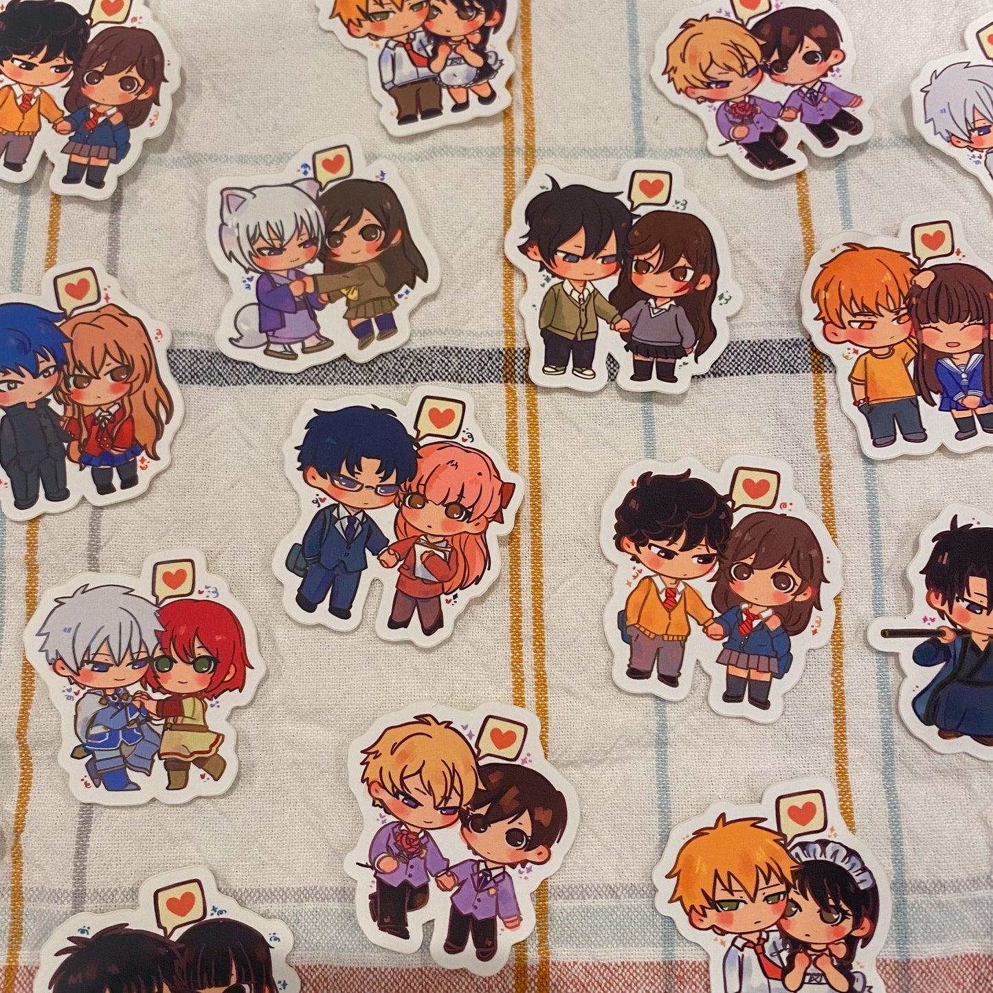 Shojo Chibi Couple Soft Matte Stickers!