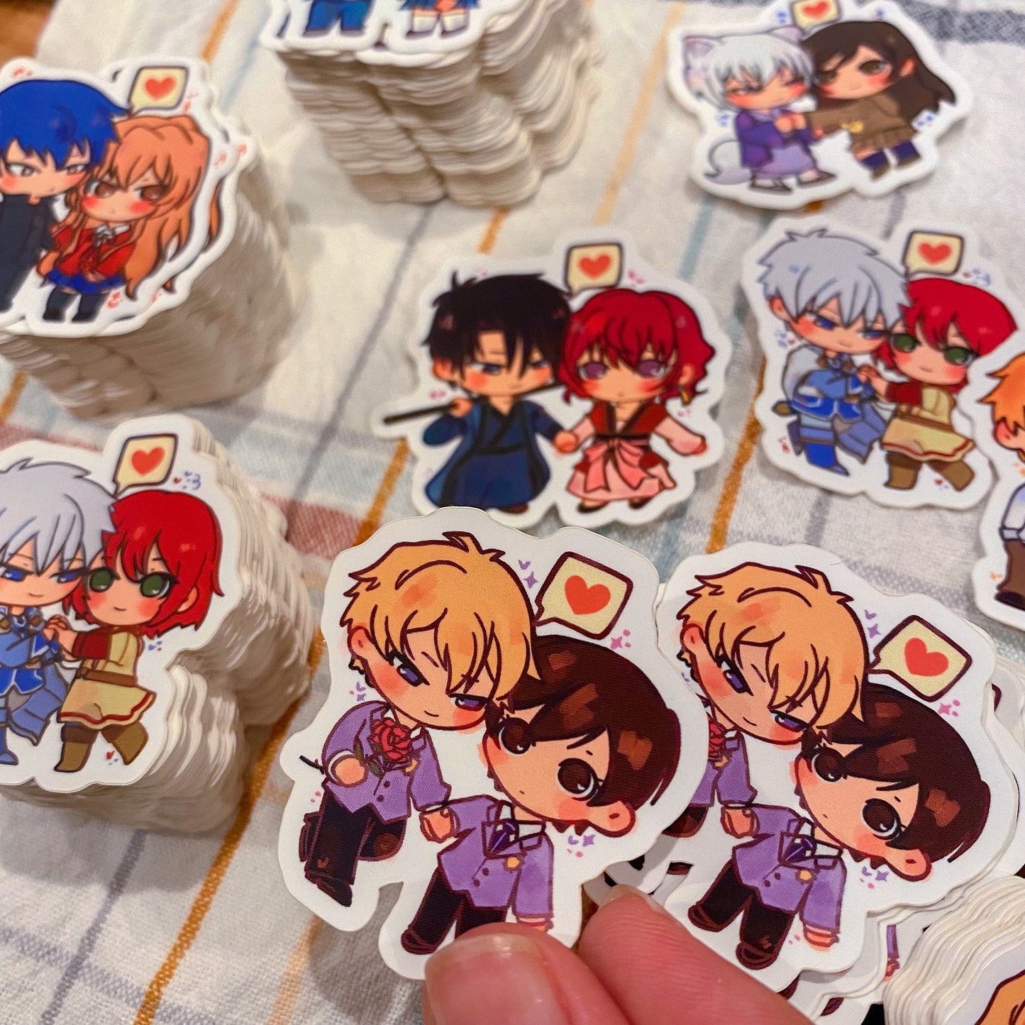 Shojo Chibi Couple Soft Matte Stickers!