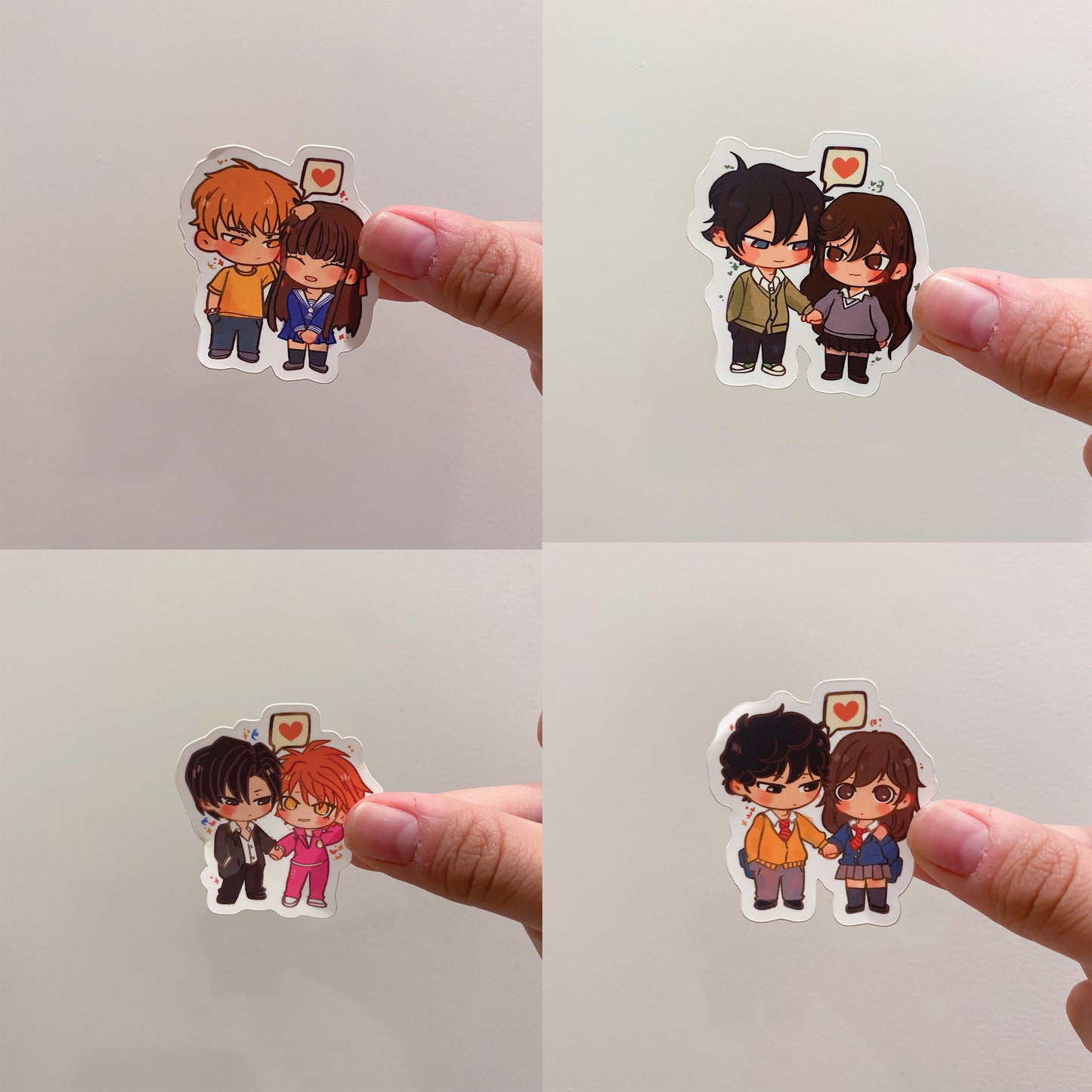 Shojo Chibi Couple Soft Matte Stickers!